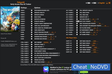 Palworld  Trainer +42 Early Access 2024.01.22 {FLiNG}