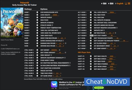 Palworld  Trainer +46 Early Access 2024.01.24 {FLiNG}