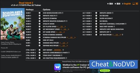 Dead Island 2  Trainer +26 v1.1172979 {FLiNG}