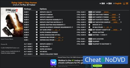 Dying Light 2 Stay Human  Trainer +30 v1.16 {FLiNG}