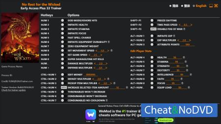No Rest for the Wicked  Trainer +33 Early Access 2024.05.06 {FLiNG}