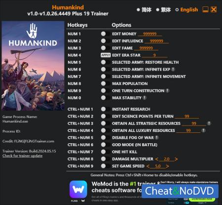 Humankind  Trainer +19  v1.0.26.4449 {FLiNG}