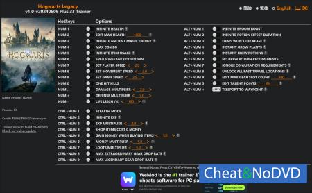 Hogwarts Legacy  Trainer +33 v2024.06.06 {FLiNG}