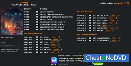 Stellaris  Trainer +22 v3.12.5 {FLiNG}