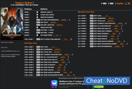 Dragons Dogma 2  Trainer +36 v2024.06.27 {FLiNG}