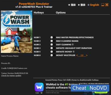 PowerWash Simulator  Trainer +6 v2024.07.04 {FLiNG}