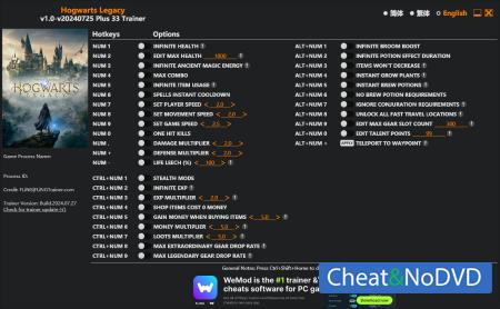 Hogwarts Legacy  Trainer +33 v2024.07.27 {FLiNG}