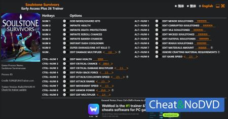 Soulstone Survivors: Prologue  Trainer +26 Early Access 2024.08.10 {FLiNG}