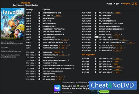 Palworld  Trainer +46 Early Access 2024.08.11 {FLiNG}