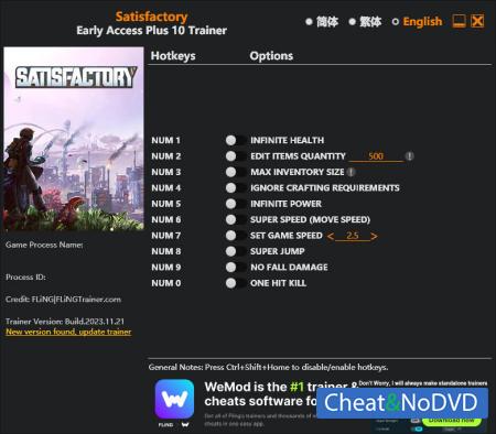 Satisfactory  Trainer +10 Early Access 2024.09.13 {FLiNG}