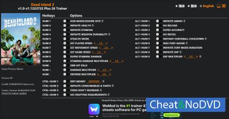 Dead Island 2  Trainer +26 v1.1223722 {FLiNG}